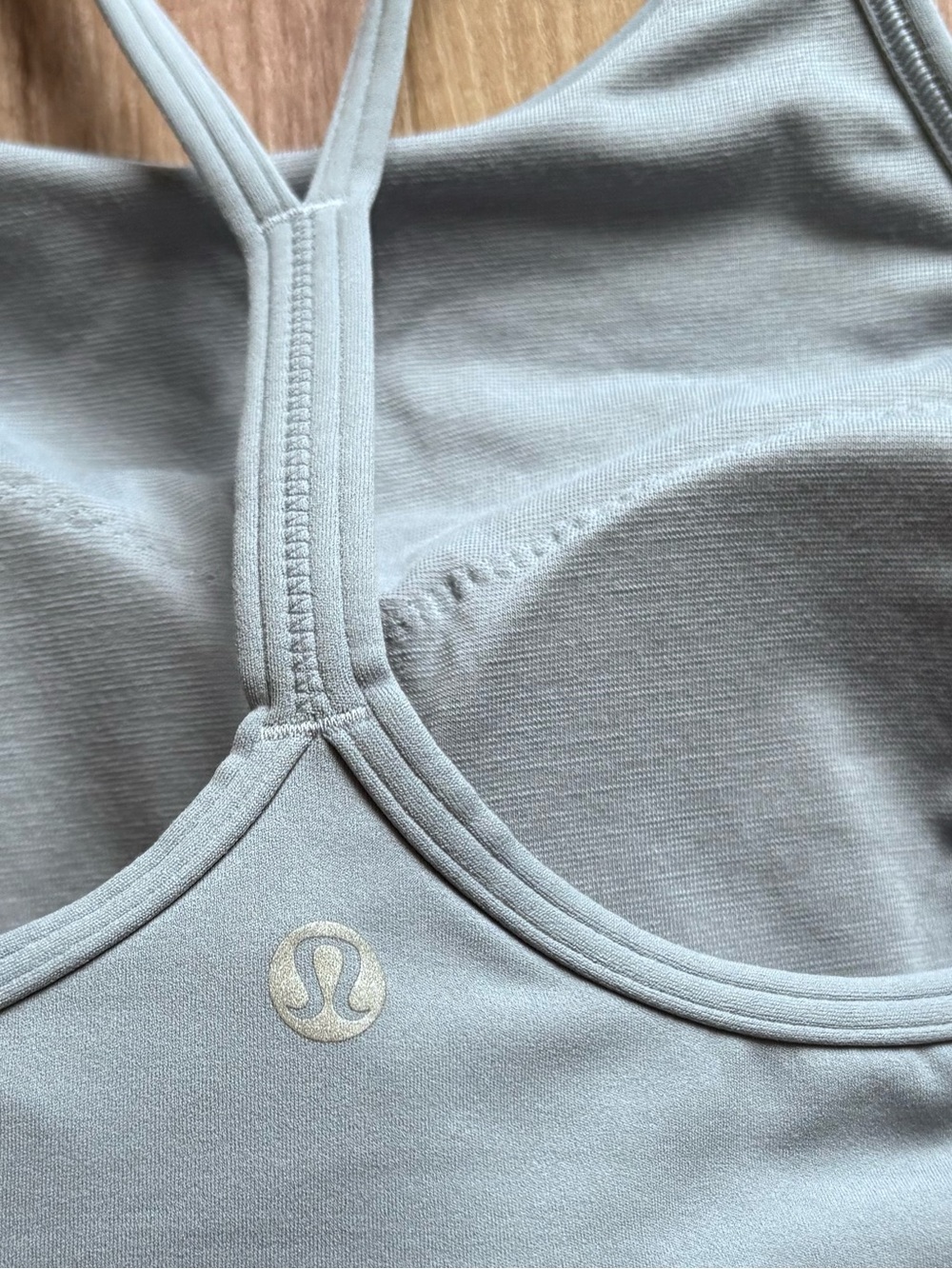 Lululemon Flow Y Wrap Front High Neck Bra in Blue - Picture 3 of 7